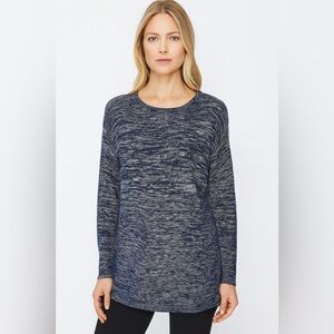 Ellen‎ Tracy Navy Marled Sweatshirt